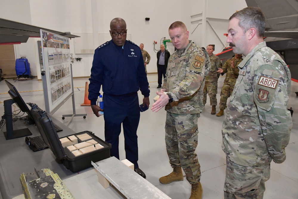 Lt. Gen. Stacey Hawkins, AFSC commander visit to Hill AFB, Utah