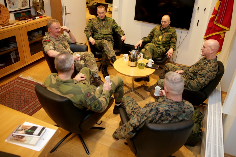 Commanding Generals of U.S. Marine Corps Forces Europe and Africa, along with II Marine Expeditionary Force, Visit Norwegian Army for NATO Exercise Nordic Response 24 Preparations