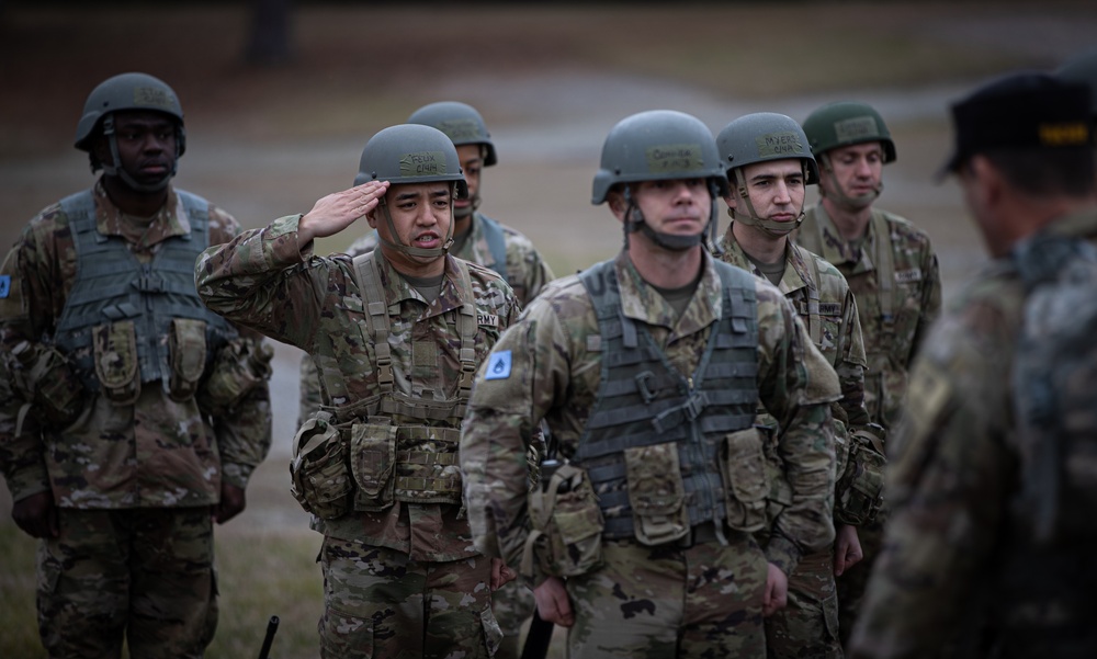 Officer Candidates ruck at the Talladega Superspeedway