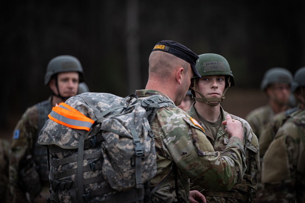 Officer Candidates ruck at the Talladega Superspeedway