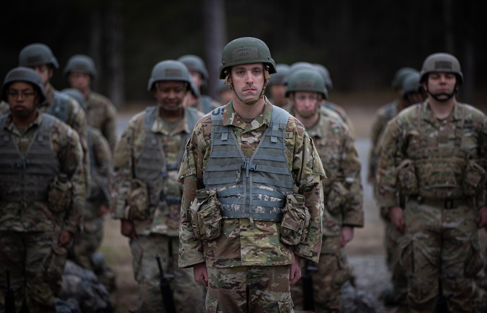 Officer Candidates ruck at the Talladega Superspeedway