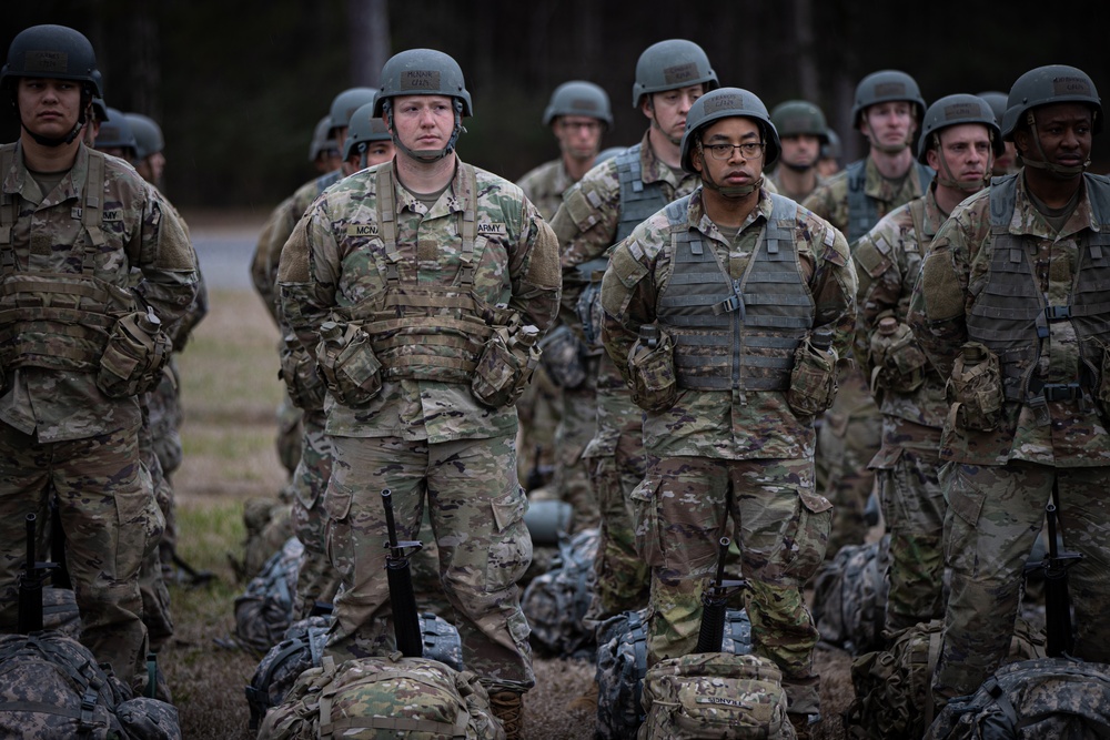 Officer Candidates ruck at the Talladega Superspeedway