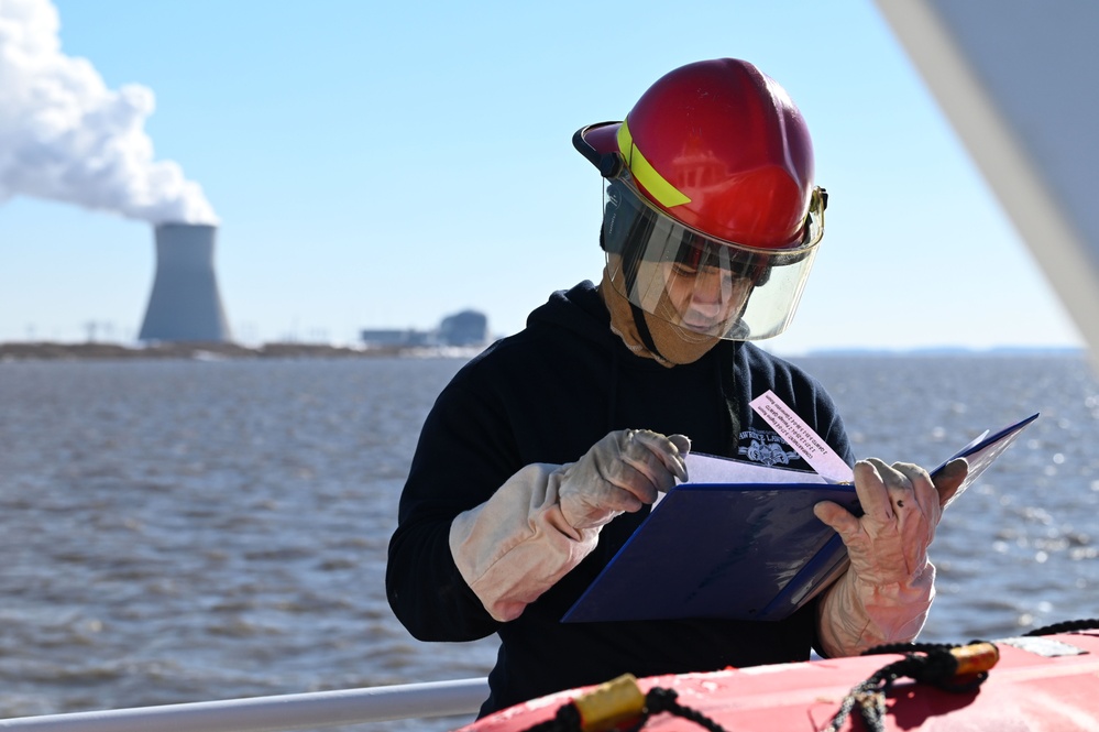 USCGC Lawrence Lawson conducts drills