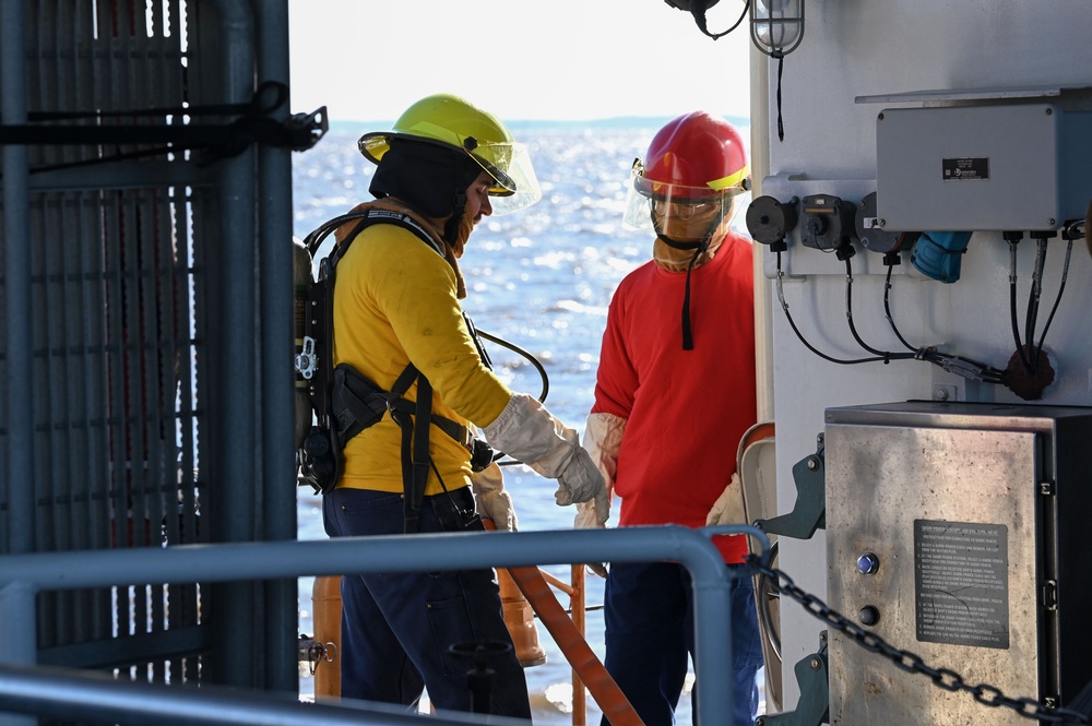 USCGC Lawrence Lawson conducts drills