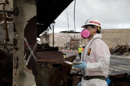 Historic building specialists visit Lahaina National Historic Landmark District, survey structures impacted by Hawaiʻi Wildfires