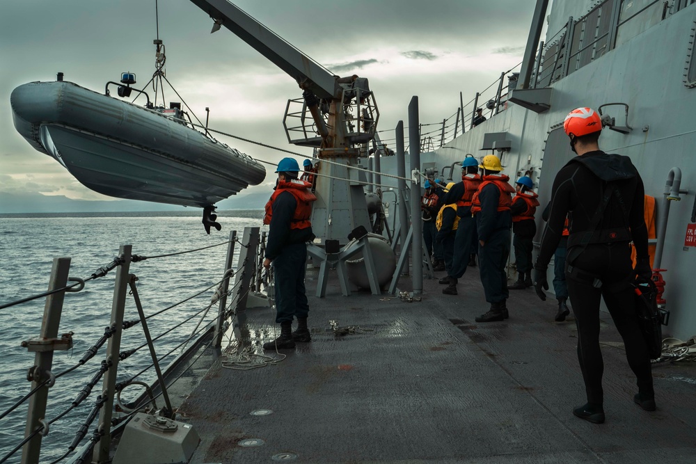 USS Delbert D. Black Operates in the Mediterranean Sea