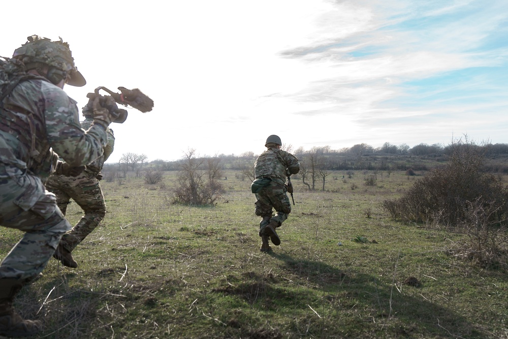 Sky Soldiers Conduct A Blank and Live Fire Exercise During Repel Resolve II