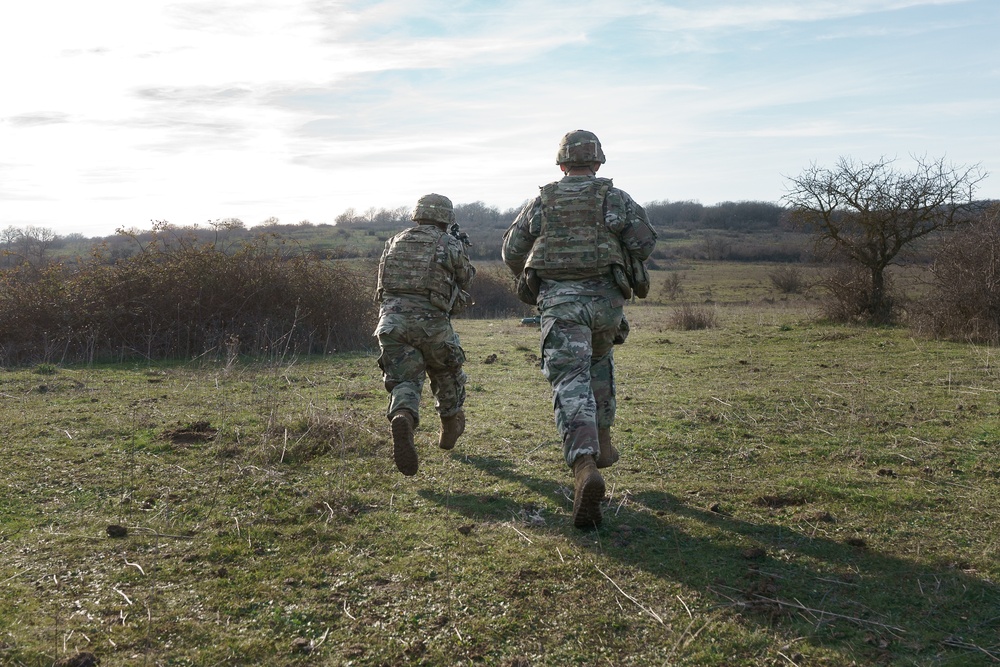 Sky Soldiers Conduct A Blank and Live Fire Exercise During Repel Resolve II