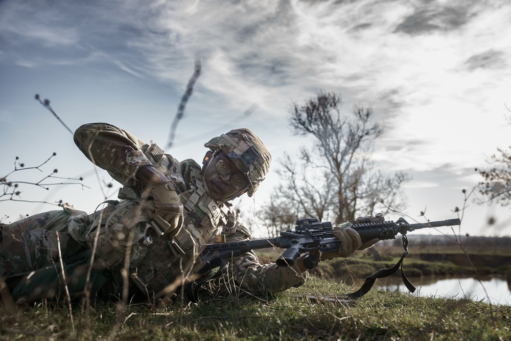 Sky Soldiers Conduct A Blank and Live Fire Exercise during Repel Resolve II