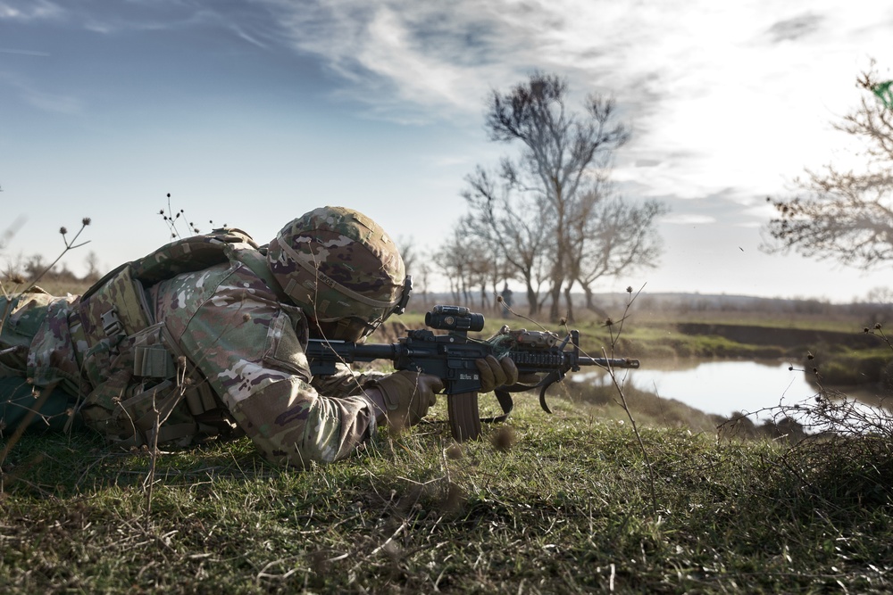 Sky Soldiers Conduct Blank and Live Fire Exercise during Repel Resolve II