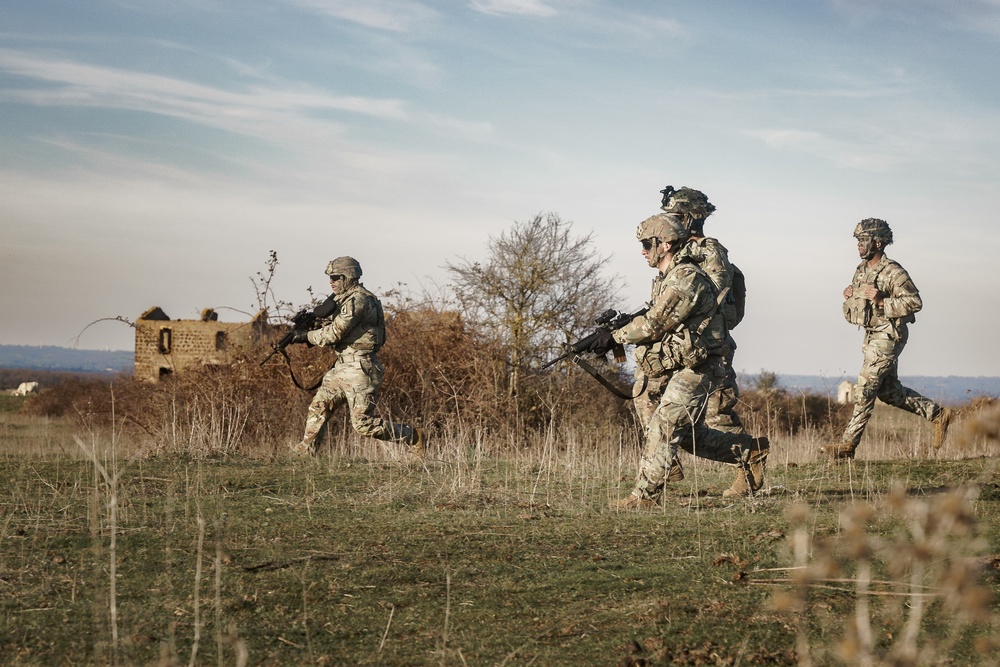 Sky Soldiers Conduct a Blank and Live Fire Exercise During Repel Resolve II