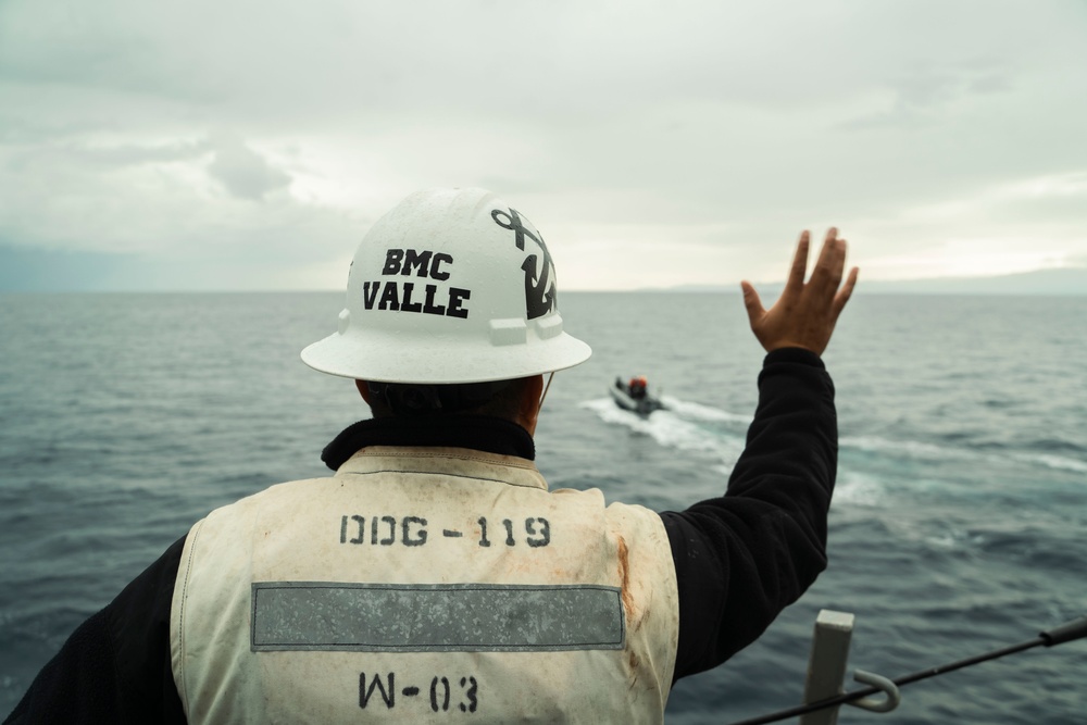 USS Delbert D. Black Operates in the Mediterranean Sea