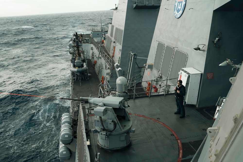 USS Delbert D. Black Operates in the Mediterranean Sea