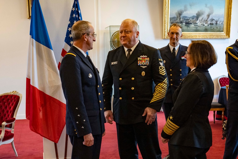 CNO and MCPON visit France for Paris Naval Conference
