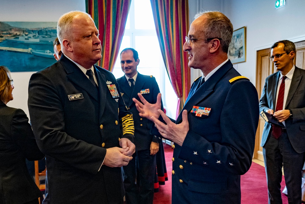 CNO and MCPON visit France for Paris Naval Conference