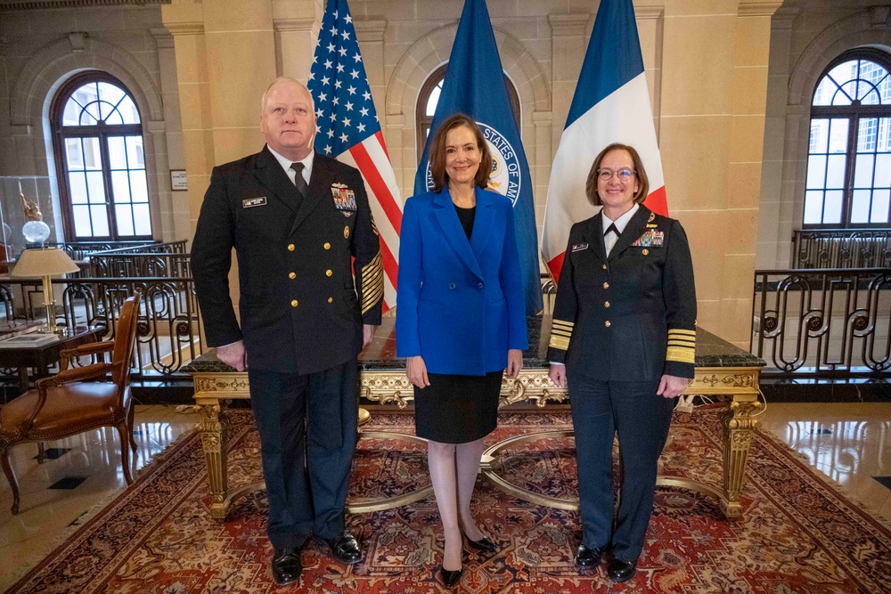 CNO and MCPON visit France for Paris Naval Conference