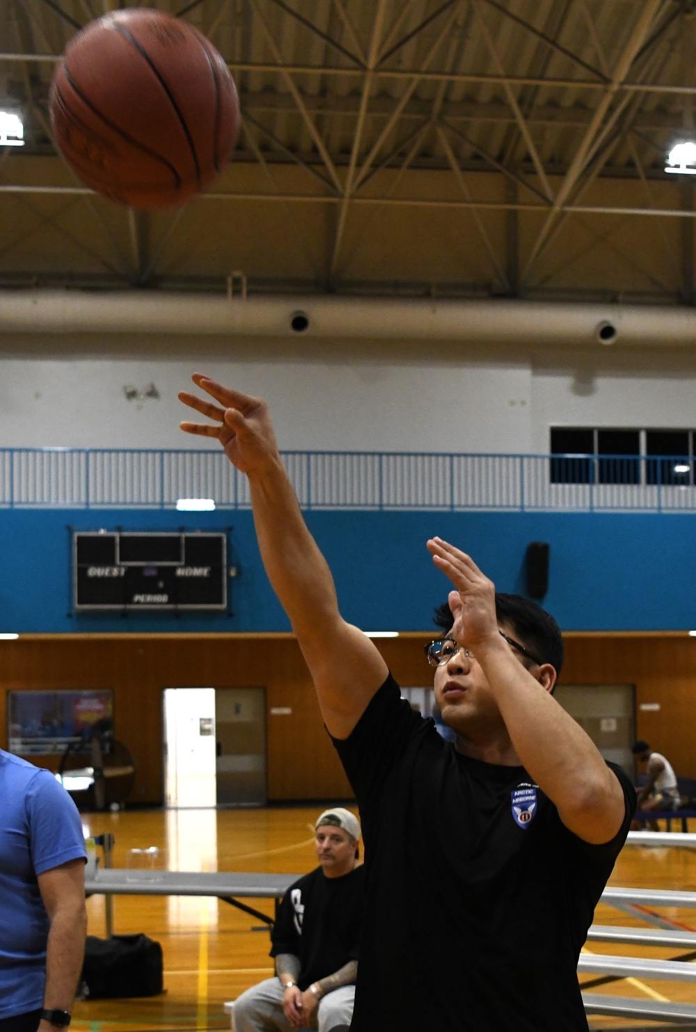 Competitors come out for intramural 3-point shootout event at Camp Zama