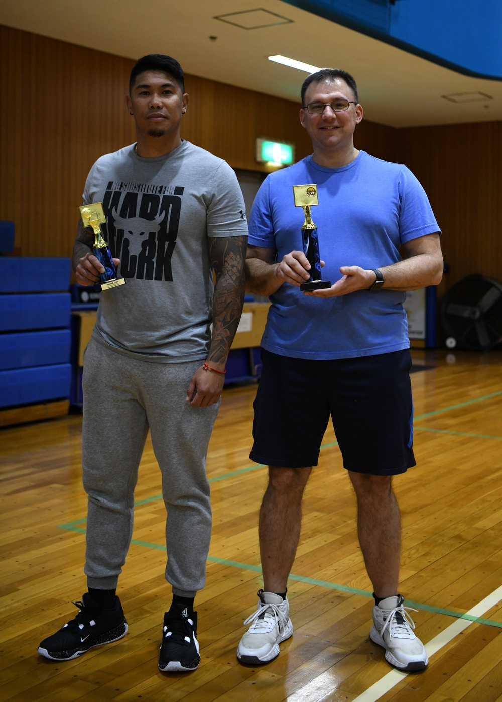 Competitors come out for intramural 3-point shootout event at Camp Zama