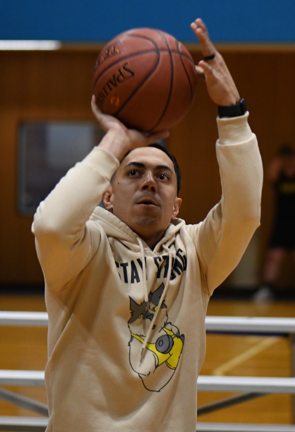 Competitors come out for intramural free throw shootout event at Camp Zama