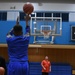 Competitors come out for intramural free throw shootout event at Camp Zama