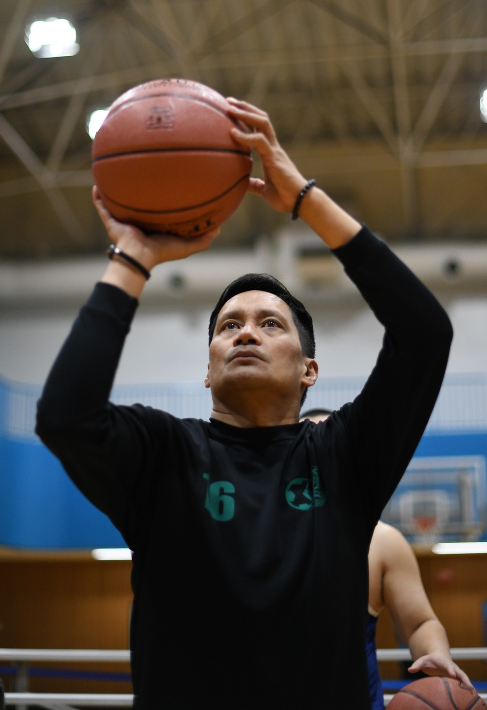 Competitors come out for intramural free throw shootout event at Camp Zama