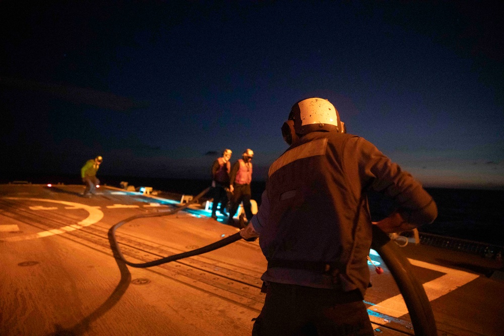 USS William P. Lawrence Flight Operations