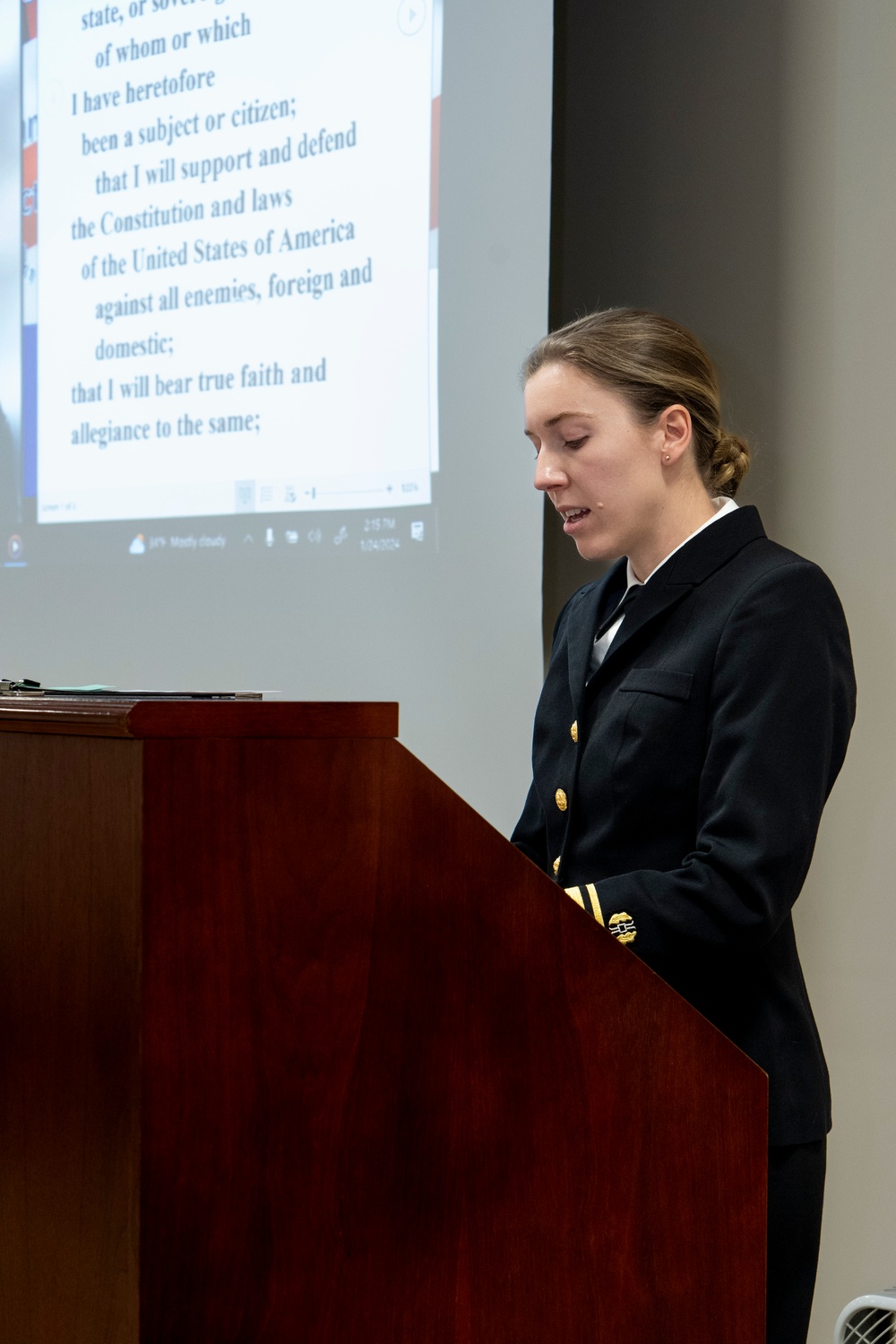 Naturalization Ceremony Onboard CFAY