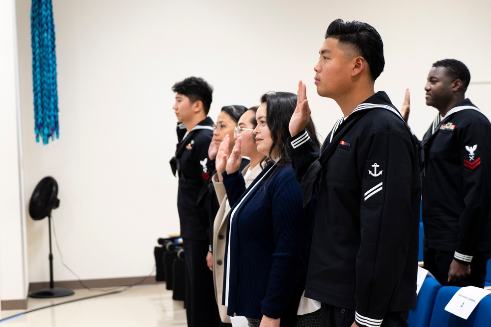 Naturalization Ceremony Onboard CFAY