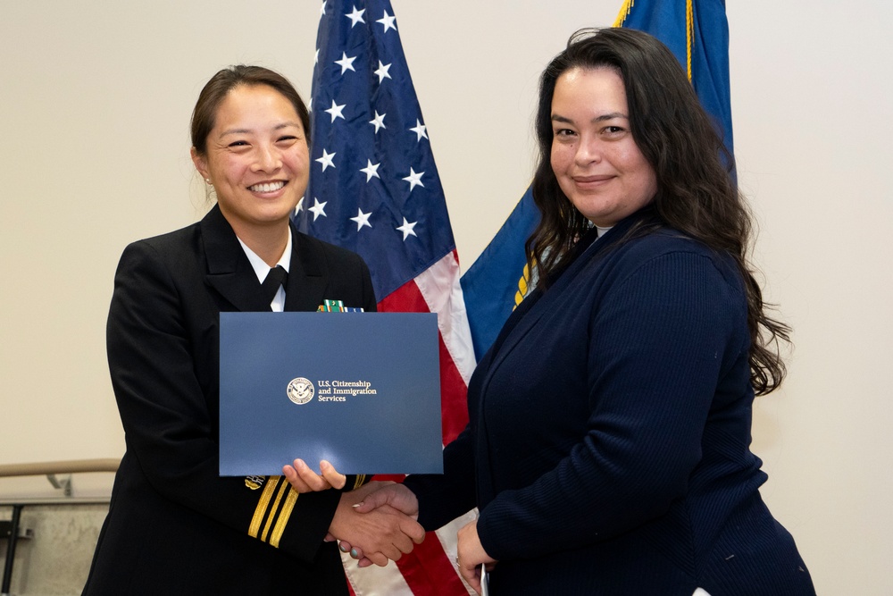 Naturalization Ceremony Onboard CFAY