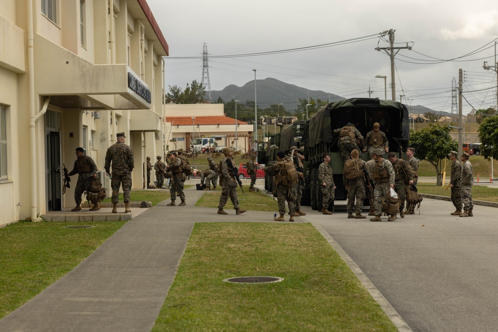 U.S. Marines with Combat Logistics Battalion 4 Conduct an ACM Drill