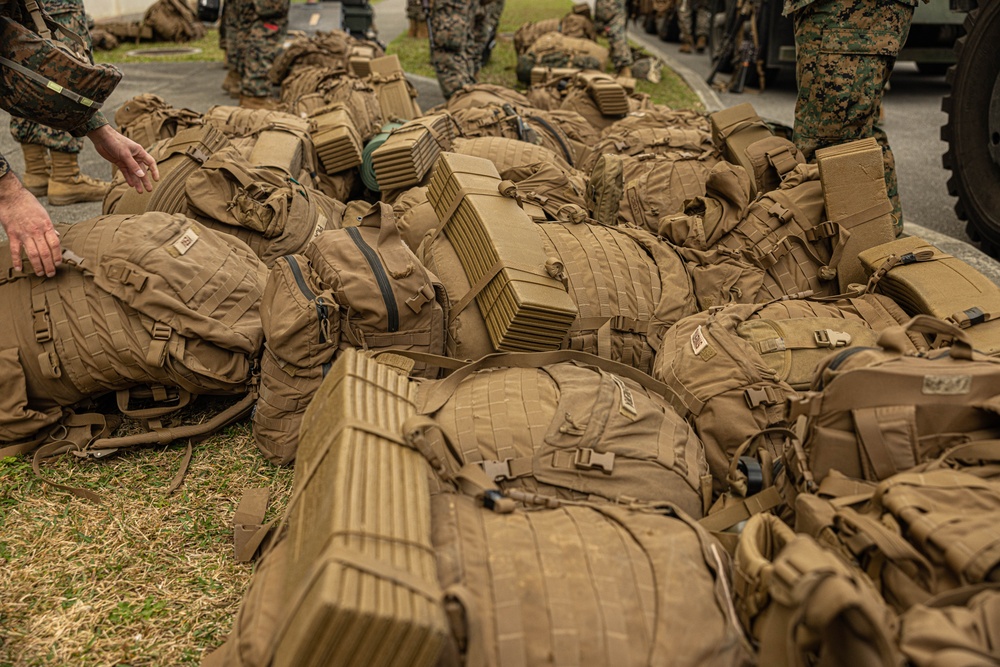 U.S. Marines with Combat Logistics Battalion 4 Conduct an ACM Drill