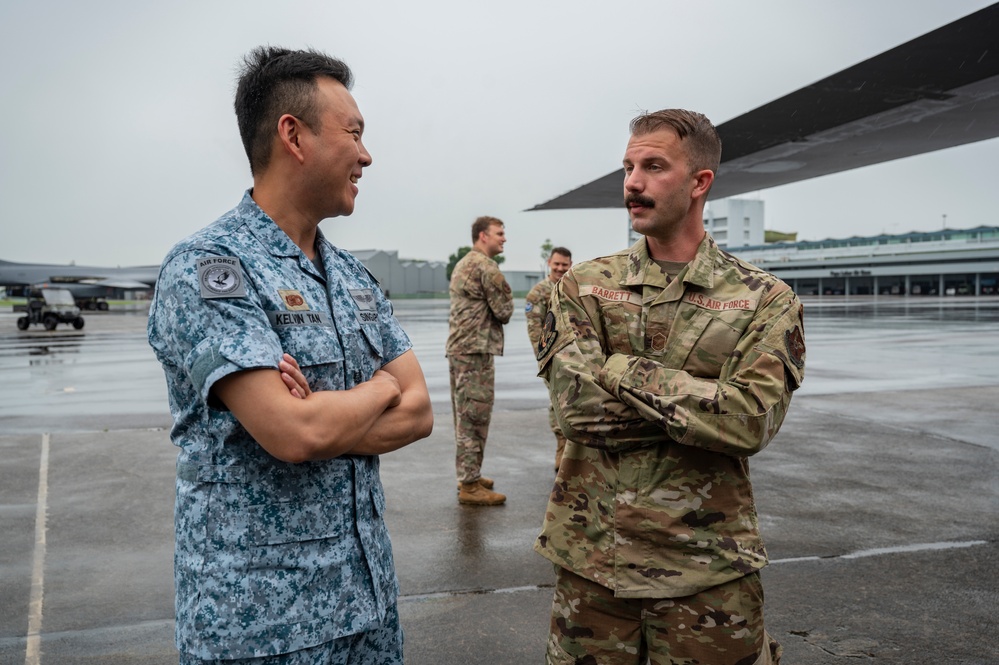 U.S. B-1B Lancer tour with Republic of Singapore Air Force