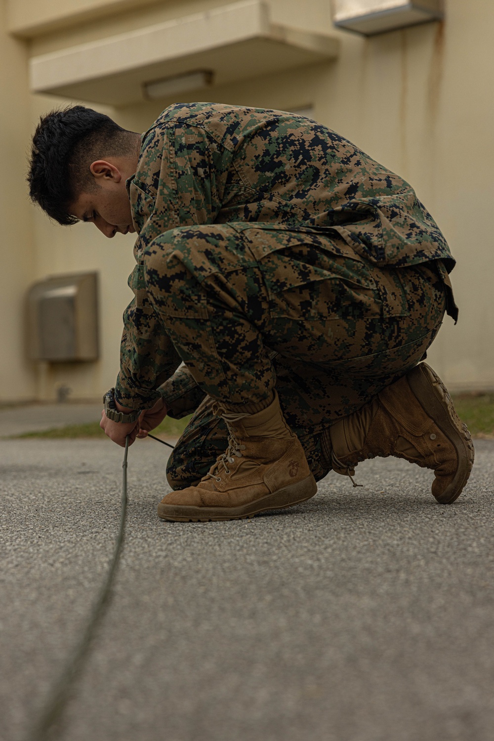 U.S. Marines with Combat Logistics Battalion 4 Conduct an ACM Drill