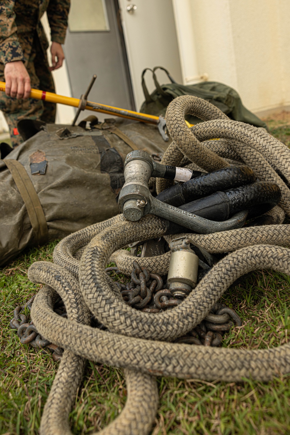 U.S. Marines with Combat Logistics Battalion 4 Conduct an ACM Drill