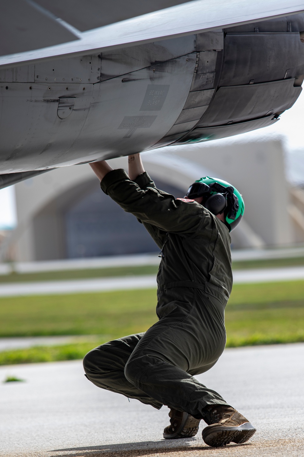 Loading up: VMFA-232 train armed in Guam