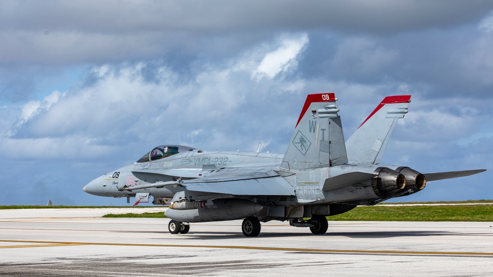 Loading up: VMFA-232 train armed in Guam