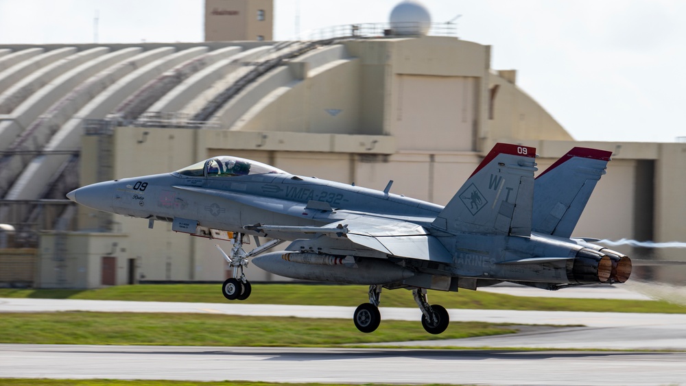 Loading up: VMFA-232 train armed in Guam