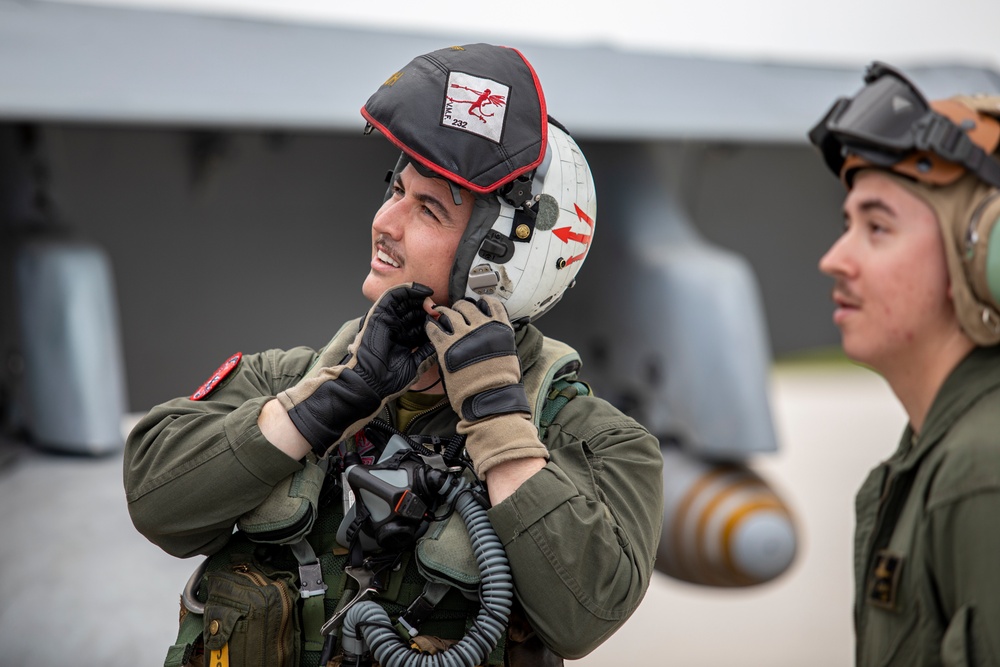 Loading up: VMFA-232 train armed in Guam