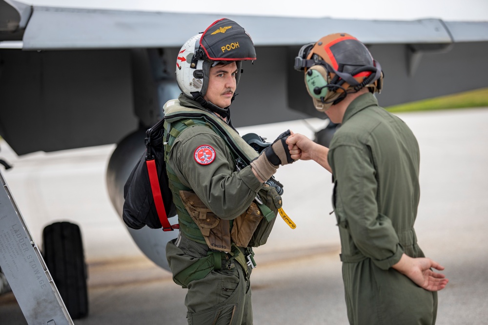 Loading up: VMFA-232 train armed in Guam