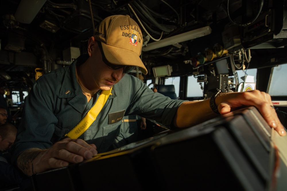 USS Laboon Conducts Routine Operations in the Red Sea