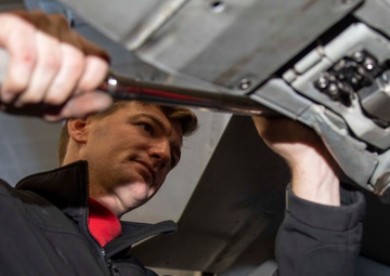 Sailor Conducts Maintenance Aboard USS Carl Vinson (CVN 70)