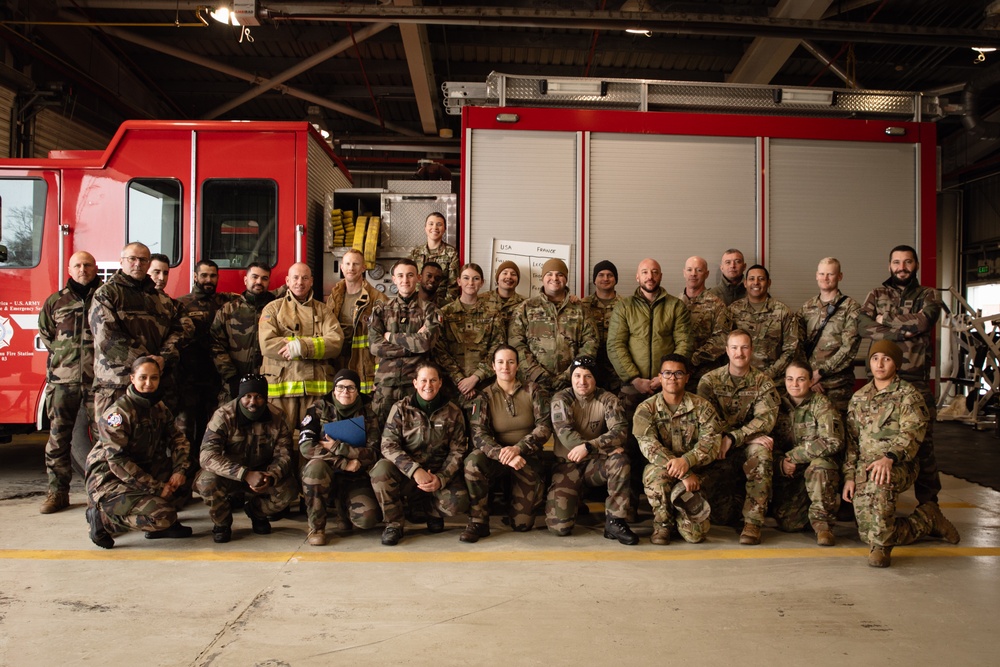 French and US Join Forces for Firefighter Training Exercise