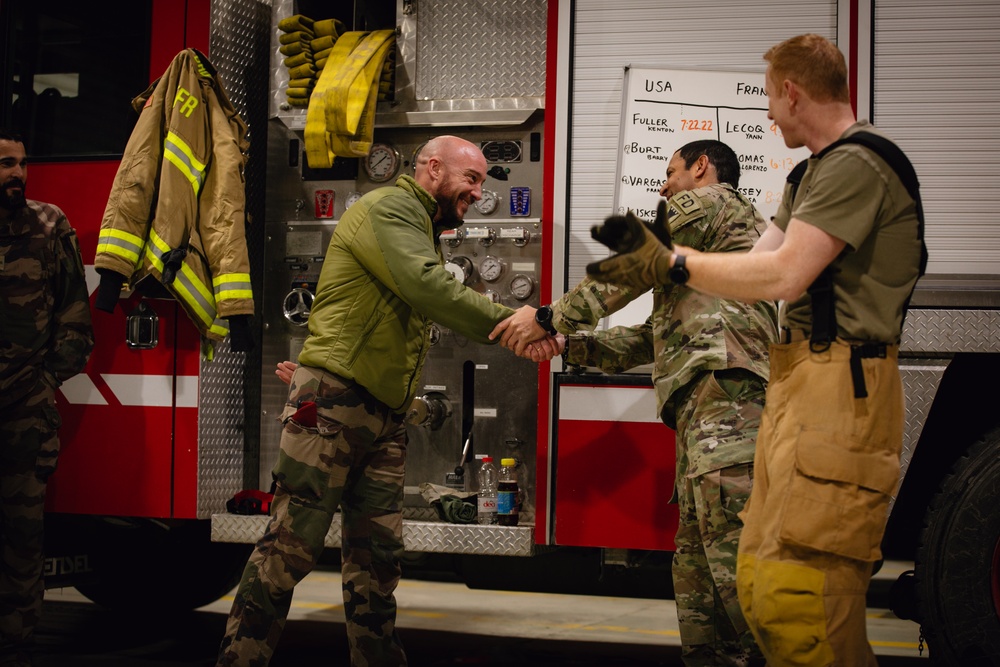 French and US Join Forces for Firefighter Training Exercise