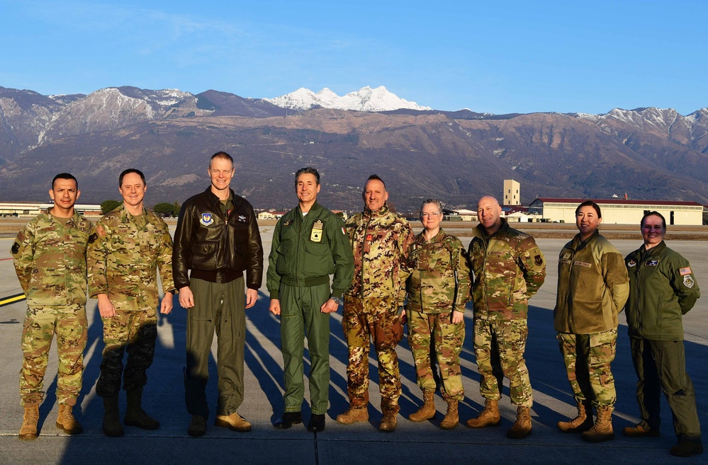 Gen. France and Third Air Force leadership visit Aviano AB