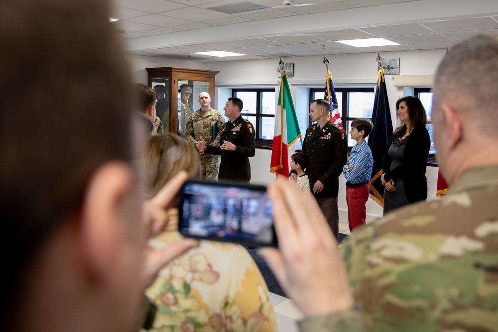 Maj. Edward Parry promotes to Lt. Col.