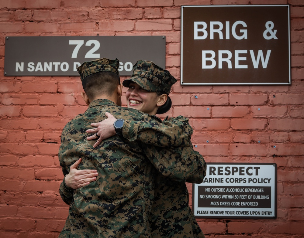 Cpl. De Oliveira Reenlistment Ceremony