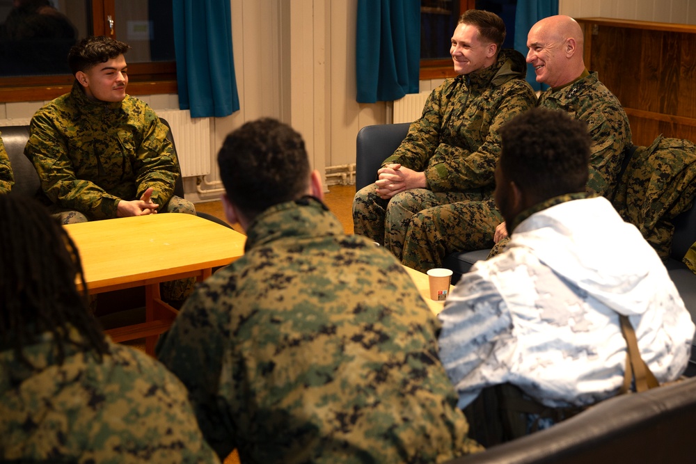 II Marine Expeditionary Force Commanding General visits the Marines of Combat Logistics Battalion 6 ahead of Nordic Response 24