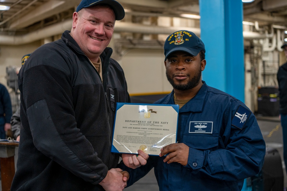 USS New York All-Hands Call