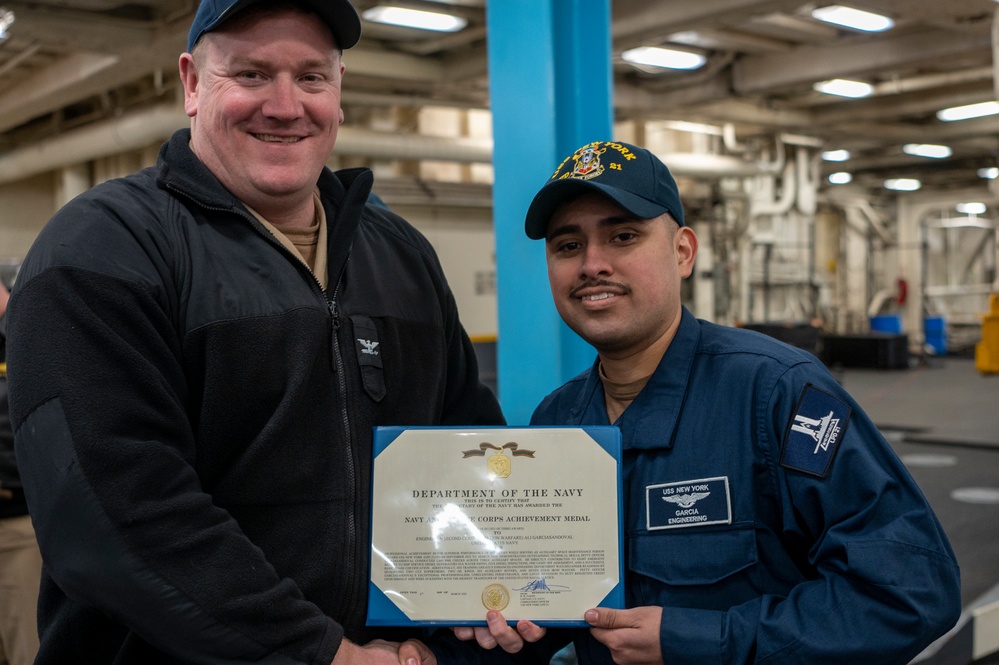 USS New York All-Hands Call