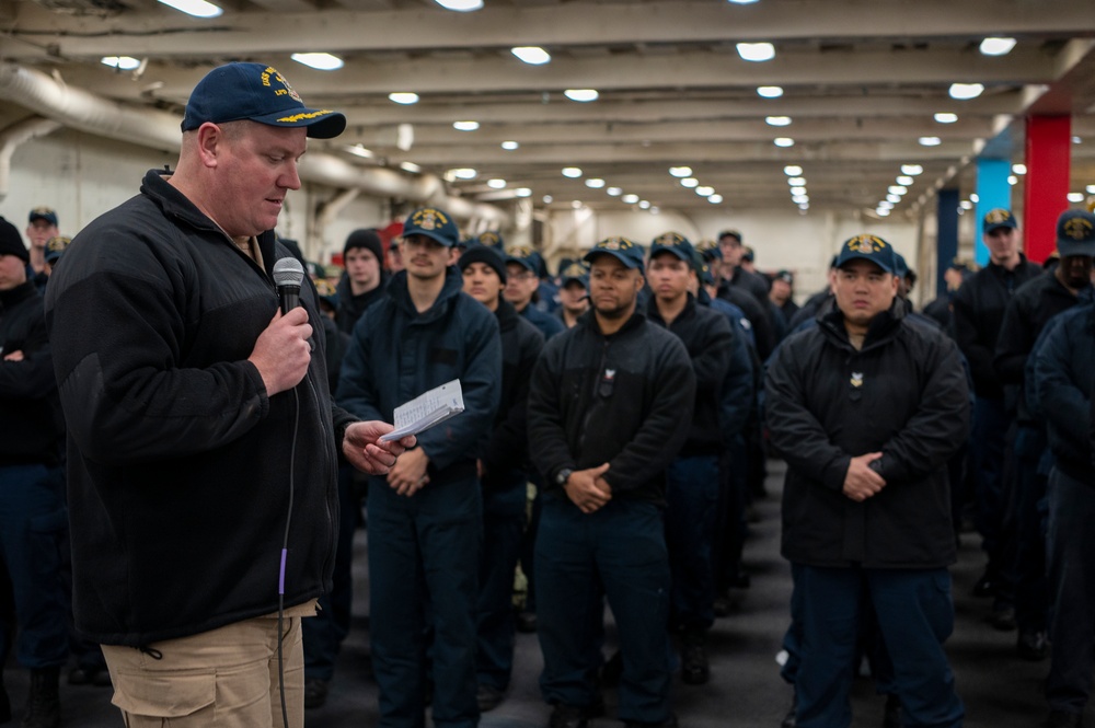 USS New York All-Hands Call